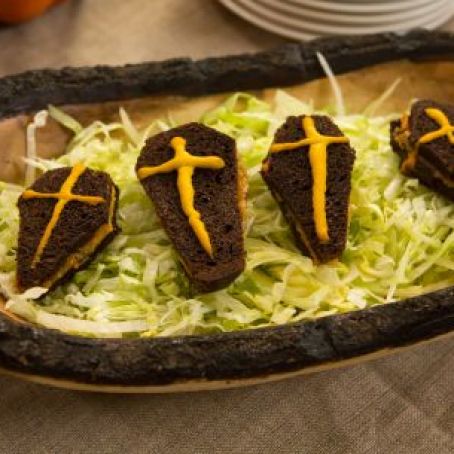 Tombstone and Coffin Grilled Cheeses