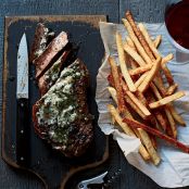 Strip Steak Frites with Béarnaise Butter