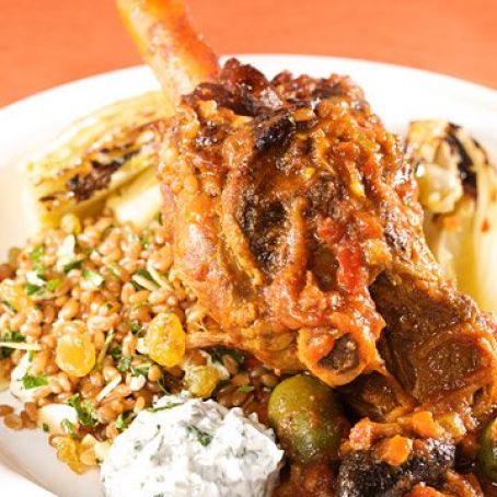 Moroccan Braised Lamb Shanks