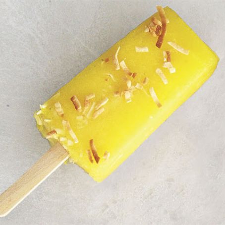 Spicy Pineapple-Coconut Ice Pops