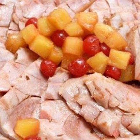 Puerto Rican style Jamon con Piña or Baked Ham with Pineapple