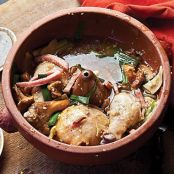 Clay-Pot Chicken with Chanterelles