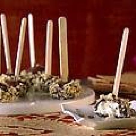 Vanilla Gelato Bites with Chocolate and Hazelnuts