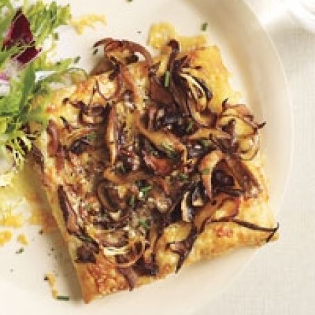 Flaky Mushroom & Swiss Tarts
