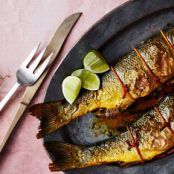 Roasted Black Bass with Orange-Flower Water