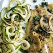 Seared Tilapia with Spiralized Zucchini