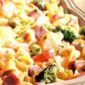 Veggie Noodle Ham Casserole
