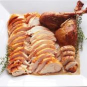 Roast Turkey and Gravy with Onions and Sage