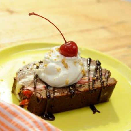 Banana Split Ice Cream Cake