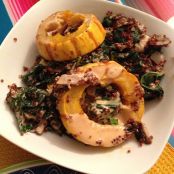 Kale, Quinoa, and Mushrooms with Lime-Tahini Sauce