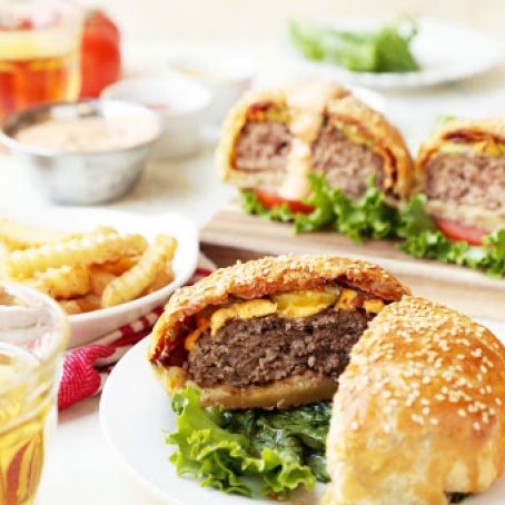 Bacon Cheeseburger Wellington