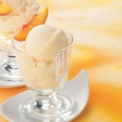 5-Minute Healthy Peach Frozen Yogurt