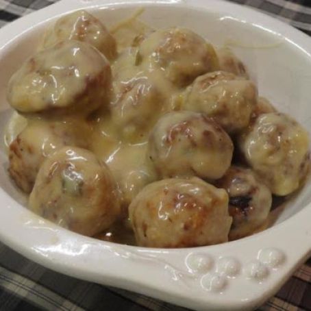 French Onion Meatballs