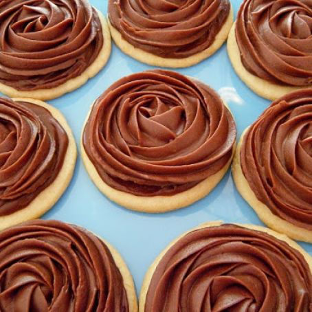 CHOCOLATE FUDGE FROSTED SUGAR COOKIES