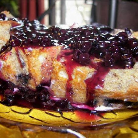 Freezer Blueberry French Toast Casserole