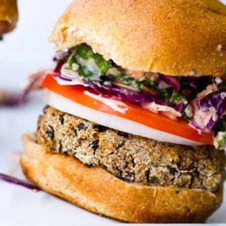 Sweet Potato Black Bean Burgers