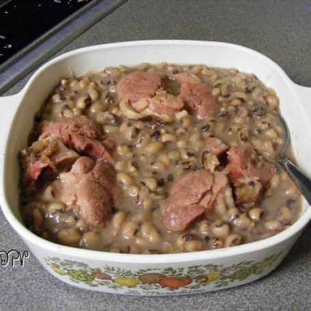 Dried Blackeyed Peas w/ Smoked Ham Shanks