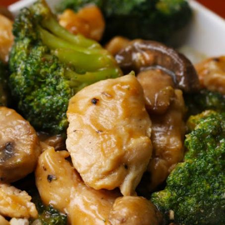 Chicken Broccoli Mushroom Stir Fry