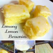 lemony lemon brownies