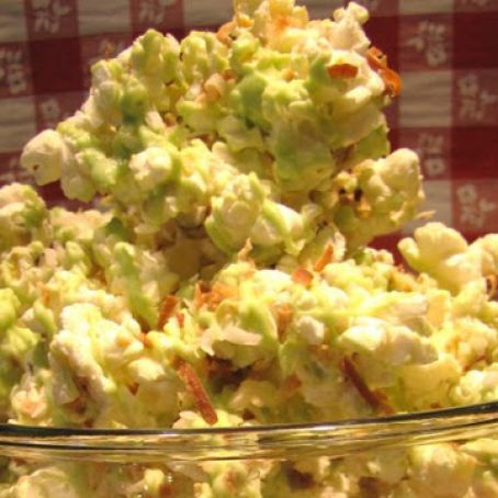 Key Lime Coconut White Chocolate Popcorn