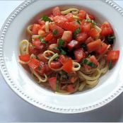Tomato Basil Salsa Cruda with Pasta