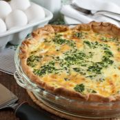 Spinach and Cheddar Quiche