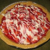 White Chocolate Strawberry Pie