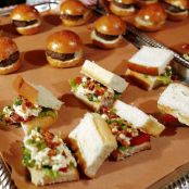 Appetizers (Shrimp & Deviled Egg Salad Rolls)