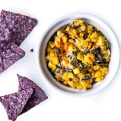 Grilled Corn and Chile Dip