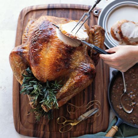 Shallot and Sage-Roasted Turkey
