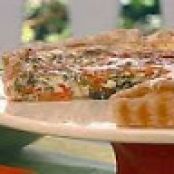 Mixed Vegetable Quiche with Cheddar and Parmesan