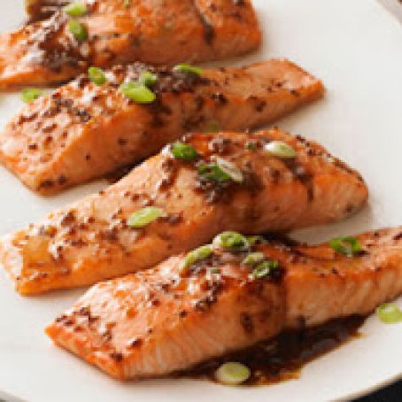Maple-Balsamic Salmon Fillets