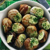 CARACOLES O MEJILLONES A LA BORGOÑA