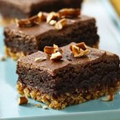 Pretzel Brownie Bars