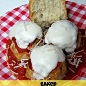 Baked Chicken Parmesan Meatballs