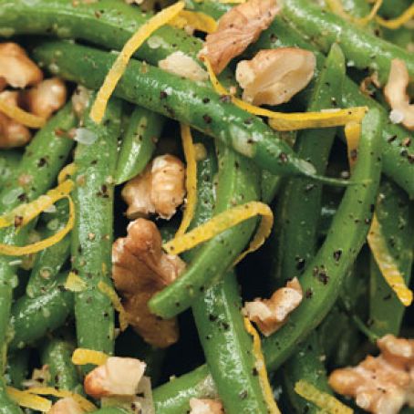 Green Beans and Walnuts with Lemon Vinaigrette