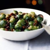 Sprouts with walnuts & bacon