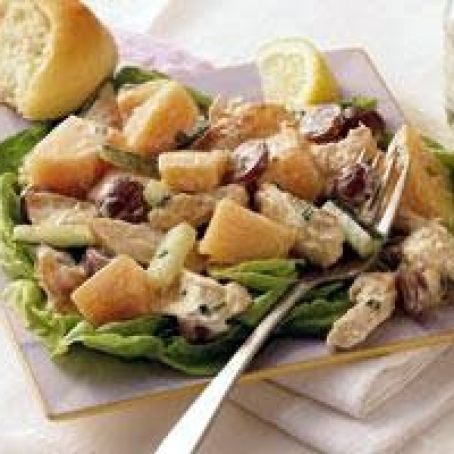 Cantaloupe and Chicken Salad