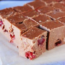 Chocolate Covered Cherry Amaretto Fudge