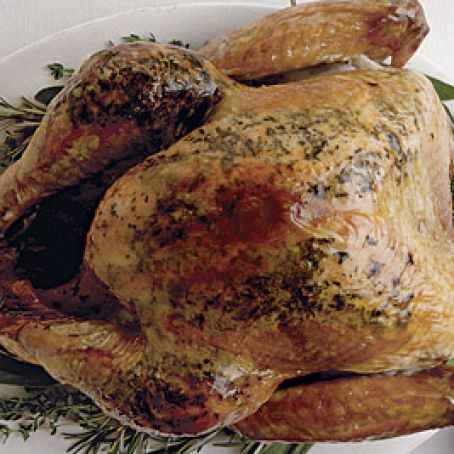 Fresh Herb and Salt-Rubbed Roasted Turkey