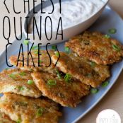 SNACKS - Cheesy Quinoa Cakes with a Roasted Garlic and Lemon Aioli