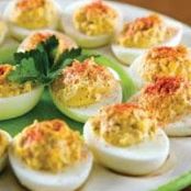 Deviled Eggs with Pickles