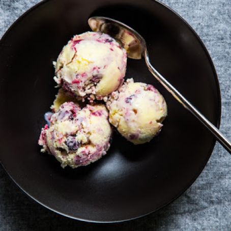 Roasted Berry Ice Cream