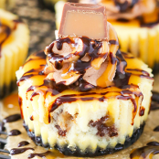Mini Rolo Cheesecakes