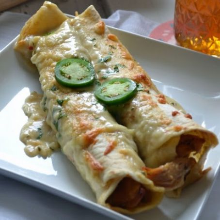 Beer Can Chicken Enchiladas