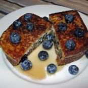 French Toast Stuffed With Blueberries And Cream Cheese