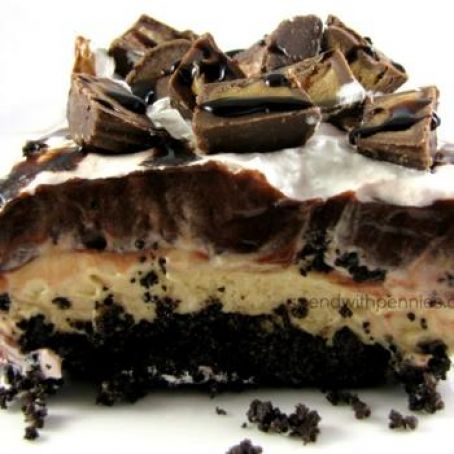 Chocolate Peanut Butter Lasagna