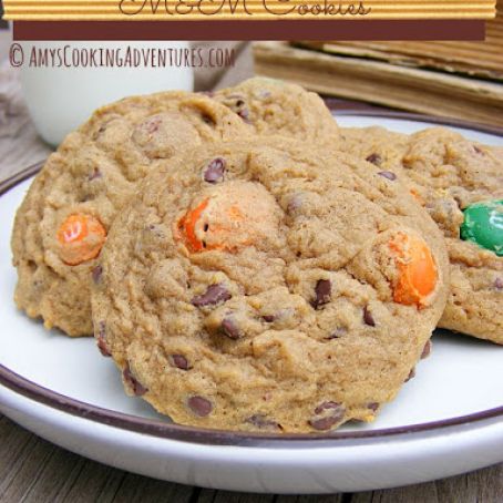 Pumpkin Spice Latte M&M Cookies