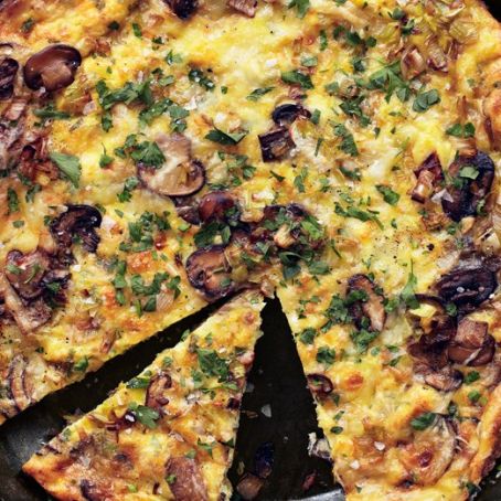Mushroom, Leek, and Fontina Frittata