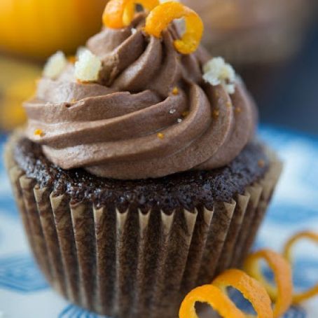 Chocolate Cupcakes with Orange & Ginger